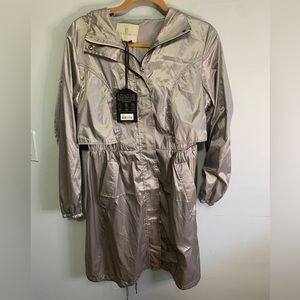Anatomie sedona long silver wind jacket ladies small new
